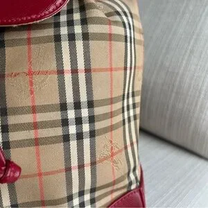 Burberry | Bags | Burberry Red And Cream Backpack With  display picture 2